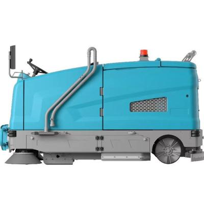 China Electric pollution-free XS90 ride-on industrial floor sweeper and scrubber sweep large warehouse floor for sale