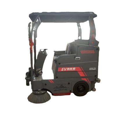 China Electric pollution-free LJL-1600A semi-closed Battery Powered Driving Intelligent Floor Sweeper Outdoor Street Road Sweeper for wholesale for sale