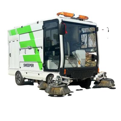 China Electric pollution-free LJL-G240L Multi Functional Road Dust Sweeper Electric Road Floor Sweeper Truck For Streets four wheel road floor sweeper for sale