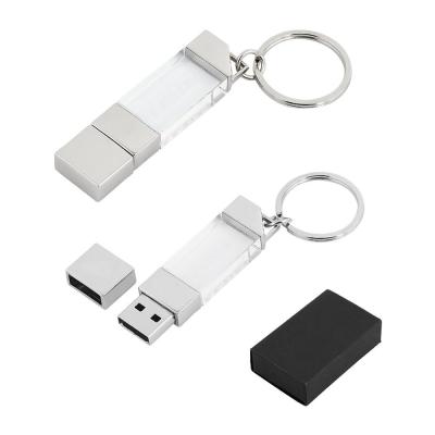 Cina Con anello cristallo usb 2.0 e usb 3.0 luce a led può brillante in vendita
