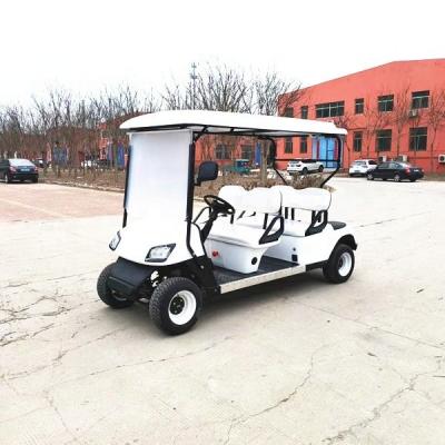 Cina 4 posti elettrici Golf Club Carts Golf Cars 30km/h Batterie Stradale Legale in vendita