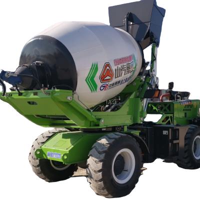China Two Way Building Material Stores Concrete Mixer Truck 2600RW Self Driving Loading Concrete Mixer Truck Cement Mixer Truck for sale