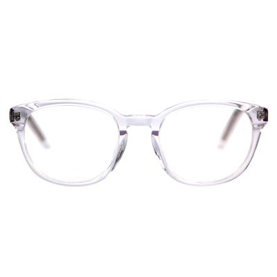 China New High Quality Oval Frame Fashion Women Glasses Training Frames Clear Lens Acetate Optical Frame for sale
