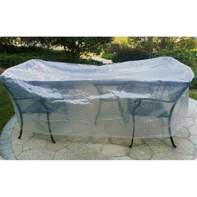 China High Quality Durable/High Quality/Dustproof Transparent Plastic Chair Set Furniture Outdoor Cover for sale