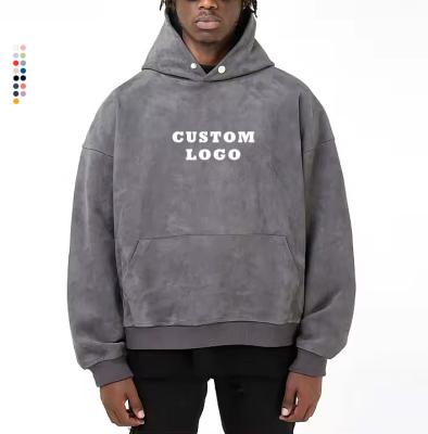 China Other manufacturing hoodies cotton fleece good quality jumper embroidery vintage streetwear pull over hoodie suede hoodies men for sale