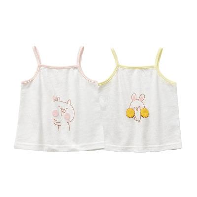 China New Anti-Shrink Baby Clothes 100% Cotton Kids Tops Super Soft Halterneck Tops Toddler Summer Baby Clothes for sale