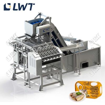 China Head And Tail Trimming Machine For Canned Fish Production Line for sale