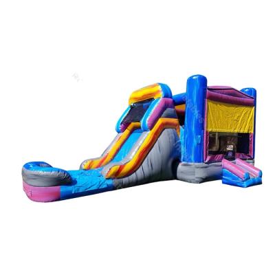China Inflatable Air Rental Inflatable Combo Bouncer Castle Bouncer Party Slide Trampoline Water Bounce House With Pool for sale