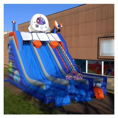China Outdoor Inflatable Bouncy Castle Rental Inflatable Space Party Playground Bouncer Slide Inflatable Slide For Kids for sale