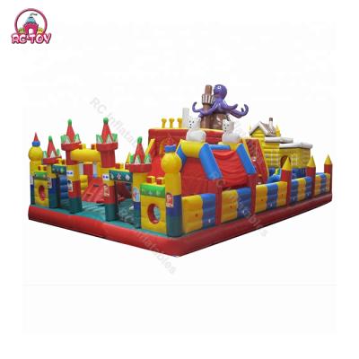 China Party Rental Entertainment Castle Inflatable Jumper Giant Bouncing Inflatable Obstacle Course for sale