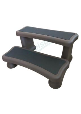 China Dark Brown Hot Tub Spa Steps Jacuzzi Pool Ladder Stylish Design Easy Assemble for sale