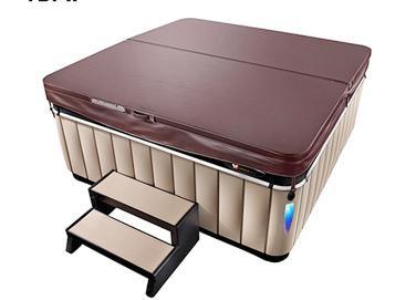 China Heavy Duty Hot Tub Winter Covers Jacuzzi Hard Covers Round Corners 6 Inch Thickness for sale