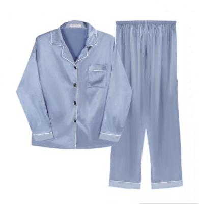 China OEM Silk Satin Ladies Short Sleeves QUICK DRY Soft Sleepwear Custom Women's Pajamas Pants Sets for sale