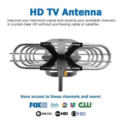 Китай 150 миль антенна ТВ Yagi VHF UHF вращения 360 градусов на открытом воздухе продается