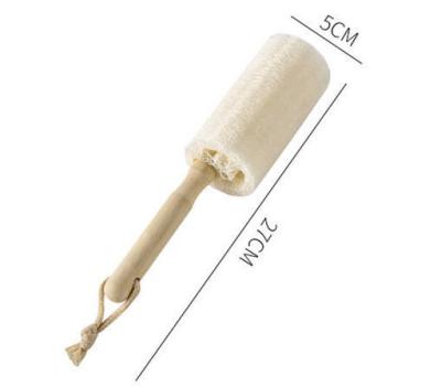 China Sustainable Natural Loofah Sponge Dish Washing Kitchen Household Cleaning Brush for sale
