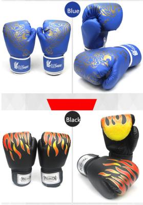 China black red blue PU Kick Boxing Gloves Man Training grant taekwondo gloves for sale
