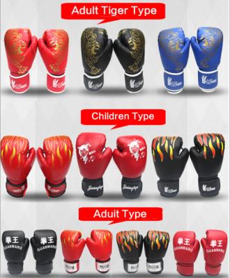 China Wholesales red blue black PU leather cheap all kinds odf kids boxing gloves for sale
