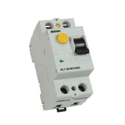 China MEKELEC Low Voltage Modular KL7-63-B F7 Residual Current Circuit Breaker Interruptor RCCB RCD 6KA 6KA for sale