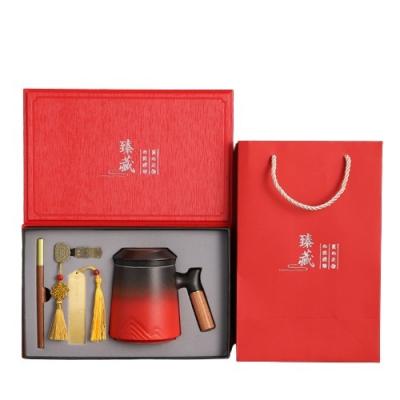 China Fu Lu almacenamiento de la taza rápida en la caja de regalo de cuero portátil perfecto para ocasiones especiales en venta