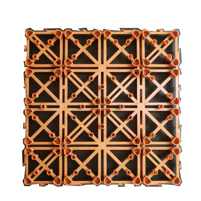 China Modern Interlocking Plastic Wooden Deck Tile Base Deck Panel Exterior for sale