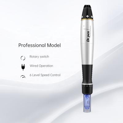 China Professional Derma Skin Rejuvenation Pen 5 Speed Rotary Switch Ultima Dr .pen A1 16pin Needle Cartridge Microneedling Therapy Automatic Eyebrow Tattoo for sale