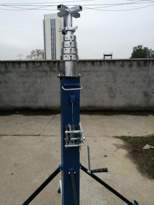 China 12M Aluminum Winch Operated que encurta o mastro da antena à venda