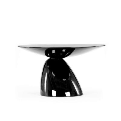 China (Size)Modern Round Side Table Adjustable Hot Selling Luxury Single Fiberglass Coffee Table Designs European Cafe Side Tables for sale