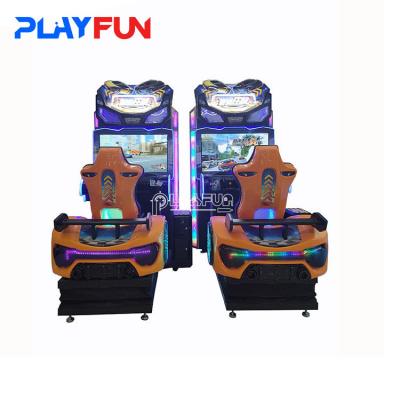 Chine Fonctionné par pièce de monnaie Full Motion Vibration Seats Move Driving Simulator Simulateur de course de voiture Simulateur de course Arcade Jeux Machine à vendre