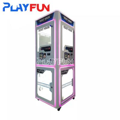 中国 Playfun インタラクティブ 自動 3 サイド チケット食器 カッター ハウス ステーション アーケード ゲーム カウンター マシン 食器 マシン 販売のため
