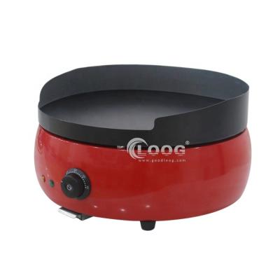 China Hotels Other Snack Machine Stainless Steel Round Flat Grill Griddle Non Stick BBQ Grill Machine for sale