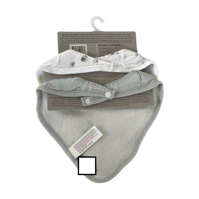 China Breathability HONGCH 100% Cotton Muslin Baby Bandana Drool Bibs for Boys and Girls Soft Muslin Baby Bibs with Snaps for sale