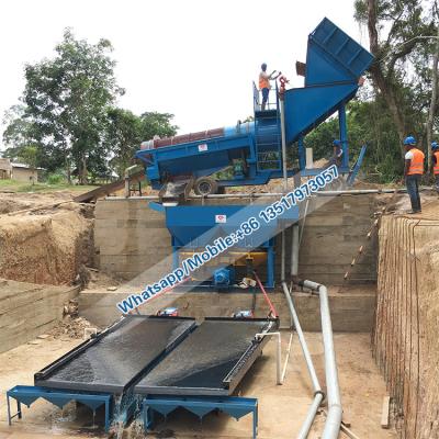 China Sticky Clay Ore Washing Trommel Scrubber Machine for sale