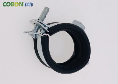 China Professional Hinged Pipe Clamp Mounting Bracket Metal Clamp With Rubber for sale