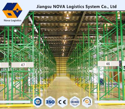 Chine Stockage industriel d'entrepôt, étagères de stockage de palette de Q235B pour les appareils de manutention à vendre
