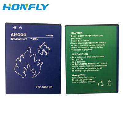 China Mobile Phone Mobile Phone Replacement Battery For AMGOO AM508 Battery for sale