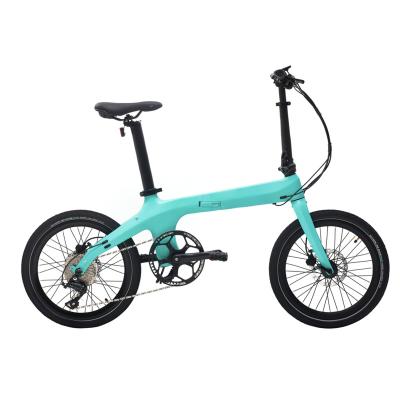 China Carbon Fiber Folding Ebike 250W 7 Speed Derailleur 20
