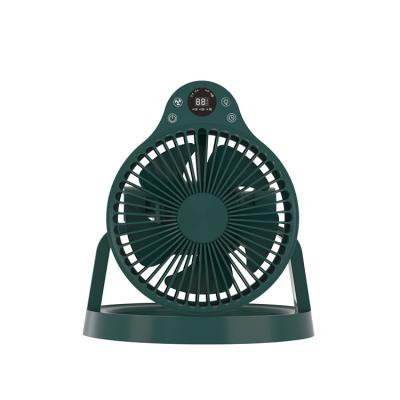 China Rotating 2 in1 4 Speed Balance Temperature Adjustable Camping Lantern With Fan for sale