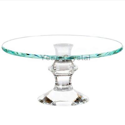 China Viable Round Ice Bling Crystal Cake Stand for Wedding Decoration for sale
