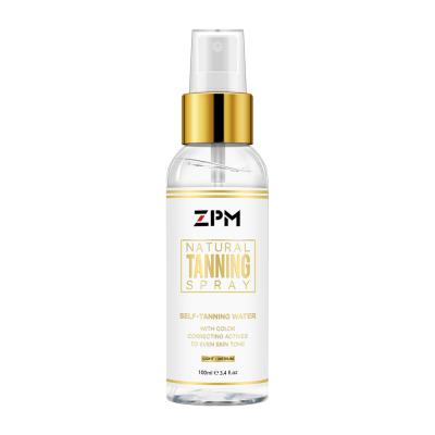 China ZPM Hot Selling Organic Natural Tanning Self Tanning Water Spray Body Tanning Self Tanning Facial Spray for sale