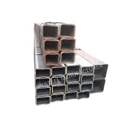 China Structure Pipe 25x50 Square 3x4' Galvanized 6 Inch Rectangular Steel Pipe for sale