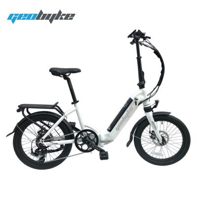 China Popular 36v 250w 20 inch Electric Bicycle Front Suspension Foldable Ebike 7 Speed Lithium Battery Folding Electric Bike for sale