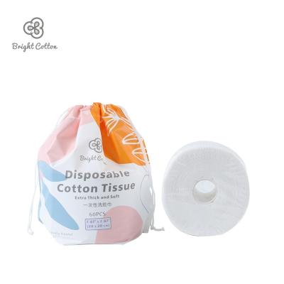 China Disposable Hot Product Disposable But Eco-Friendly Soft Even Comfortable Thicken Face Cotton Towel Roll Cotton Cleaning Cloth for sale