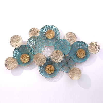 China 3d metal wall decor flower art metal decorative items metal for home decoration for sale