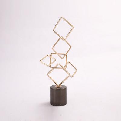 China Art Decor Luxury Metal Prismatic Design Decoration Decor For Home for sale