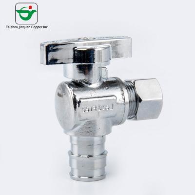 China Chrome plateó multi cumple 3/8 las válvulas de parada del ángulo de PEX ' ODX1/2” en venta