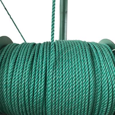 China Polyester PP Rope Making Machine For 3 Strand 6mm Twisted Rope for sale