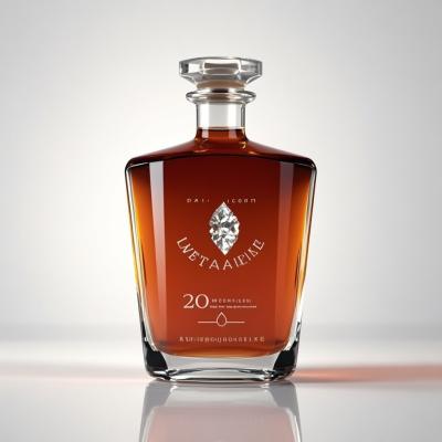 China Heiße stempelnde Abziehbild-einzigartige Alkohol-Flaschen 500ML 200ML Mini Rum Bottles zu verkaufen