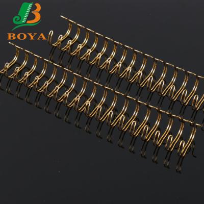 China The notebook/folder calendar etc. promote any size gold metal spiral binding coils double spiral wire for notebook for sale