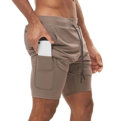 China New Sports QUICK DRY Men's Fitness Shorts Summer Running Breathable Solid Color Gym Workout Shorts For Men for sale