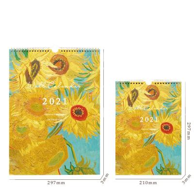 China New Materials Design Recycled Printing Advent Paper Hot Selling Custom Calendar For Clock In Planning for sale